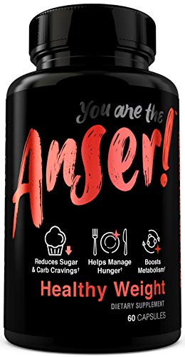 Anser Healthy Weight - Weight Loss Supplement Pills for Women & Men - Appetite Suppressant & Metabolism Booster - Supports Reduction in Sugar & Carb Cravings - 30 Servings by Tia Mowry