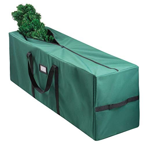 Christmas Tree Bag for Christmas Tree Storage Bag (Canvas) - Xmas Tree Bag fits 8 FT Artificial dissembled Tree - Heavy Christmas Tree Tote, Reinforced Handles- Christmas Tree Storage Tote Waterproof