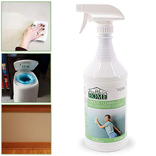 Chomp Painted Wall Cleaner Spray: Healthier Home 5-Minute CleanWalls 4-in-1 Multipurpose Cleaner - Painted Wall, Ceiling and Baseboard Cleaning Spray - Dirt, Dust, Odor and Stain Remover - 32 Ounces