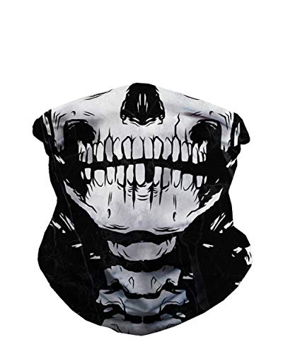 iHeartRaves Skeleton X-Ray Skull Neck Gaiter Face Scarf Mask Bandana Gator