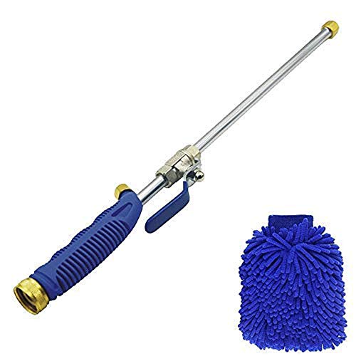 Buyplus Magic High Pressure Wand - Improved Power Washer Water Hose Nozzle, Hydro Water Jet, Glass Cleaner, Cleaning Gloves, Garden Sprayer Car Wash Window Washing, 2 Tips