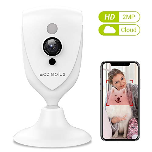 WiFi IP Security Camera Indoor, Eazieplus 1080P Wireless Baby Monitor/Pet Cam with Night Vision, Motion Detection, 2-Way Audio, Cloud for Home, Business, Compatible with Alexa