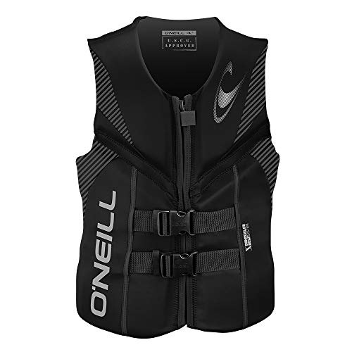 O'Neill Men's Reactor USCG Life Vest,Black/Black/Black,Large