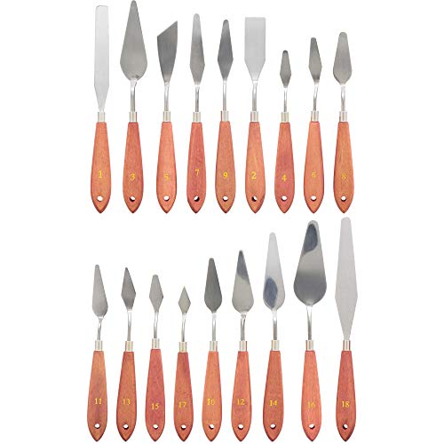 US Art Supply 18-Piece Artist Palette Knife Set