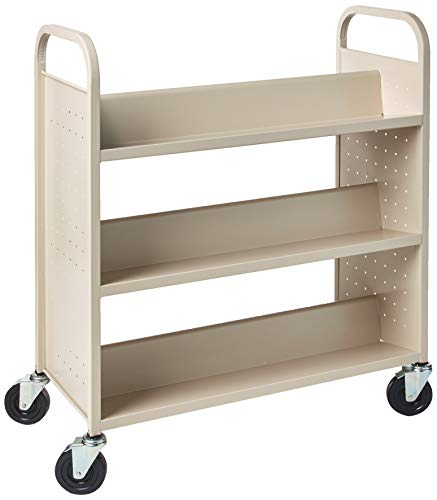 Lorell Double-Sided Book Cart