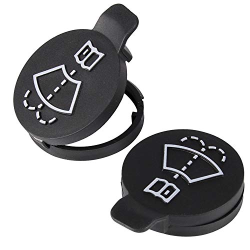 BingSnow 2 Pcs Windshield Wiper Washer Fluid Reservoir Tank Bottle Caps for Chevrolet Buick and GMC, Replacement OEM: 13227300