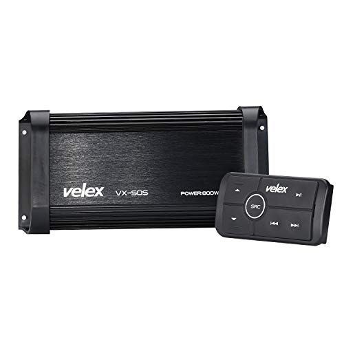 Marine Bluetooth Amplifier 4 Channel Class D 800W Amp Stereo on Boats UTV ATV Golf Carts and Cars