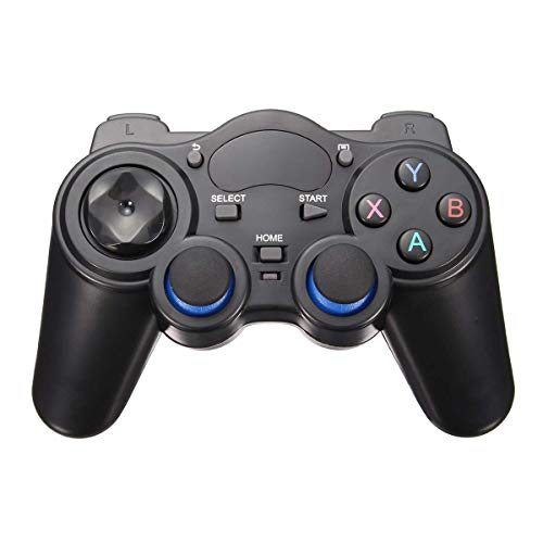 USB Wireless Gaming Controller Gamepad for PC/Laptop Computer(Windows XP/7/8/10) & PS3 & Android & Steam (Black)