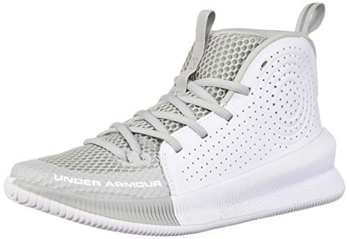 Under Armour Women's Jet 2019 Basketball Shoe, mod Gray (101)/White, 9.5