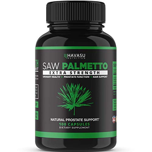 Havasu Nutrition Saw Palmetto Supplement | Prostate Health, Hair Loss, DHT Blocker | Supports Those with Frequent Urination | Gluten Free, Non-GMO, 100 Saw Palmetto Capsules