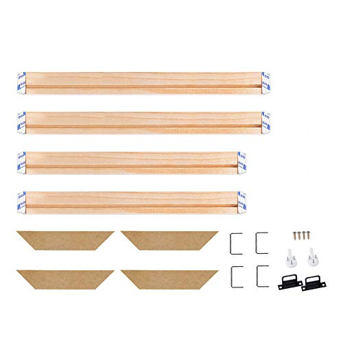 WITUSE Wood Stretcher Bars Painting Canvas Wooden Frame for Gallery Wrap Oil Painting,Art Stretcher Bars,Canvas Mounting Kit-16'x20'