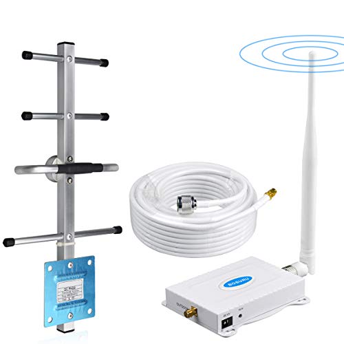 AT&T Cell Phone Signal Booster 4G LTE Band12 /17 700Mhz US Cellular T-Mobile ATT Cell Signal Booster Boost Data+Voice Mobile Signal Booster AT&T Cell Phone Signal Amplifier with Antenna Kit for Home