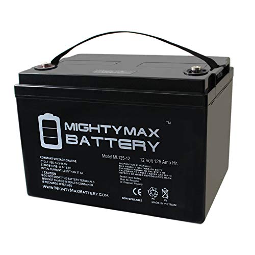 Mighty Max Battery 12V 125AH SLA Battery for Solar/Wind Storage Deep Cycle Batteries Brand Product