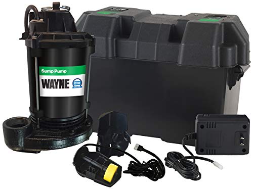 Wayne ESP25 Upgraded 12-Volt Battery Backup System, Black