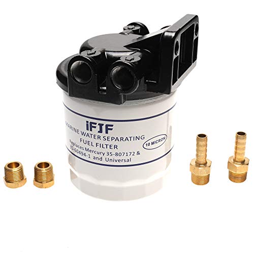 iFJF Marine Fuel Water Separator Kit 10 Micron 18-7983-1 Filters for Replacing Mercury-35-807172, 35-60494-1,1-18-7944,1-18-7853-1 802893Q01 Marine 35-809097 S3213 S3214 B32013 18-7932-1 18-7928-1