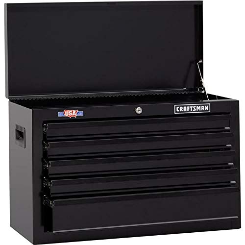 CRAFTSMAN 1000 5-Drawer Lockable Ball-Bearing Steel Tool Box Storage Chest Black