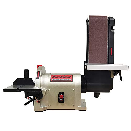 BUCKTOOL BD4801 Bench Belt Sander 4 in. x 36 in. Belt and 8 in. Disc Sander with 3/4HP Direct-drive Motor