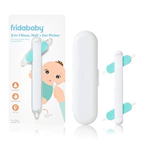 FridaBaby 3-in-1 Nose, Nail + Ear Picker by Frida Baby The Makers of NoseFrida The SnotSucker, Safely Clean Baby's Boogers, Ear Wax & More