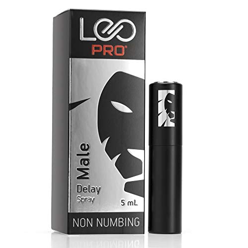 Leo PRO Desensitizing Delay Spray for Men: Non Numbing. Natural Climax Control to Last Longer in Bed - Maximized Sensation. Male Genital Desensitizer Spray: Helps Premature Orgasm | 50 Sprays (5mL)