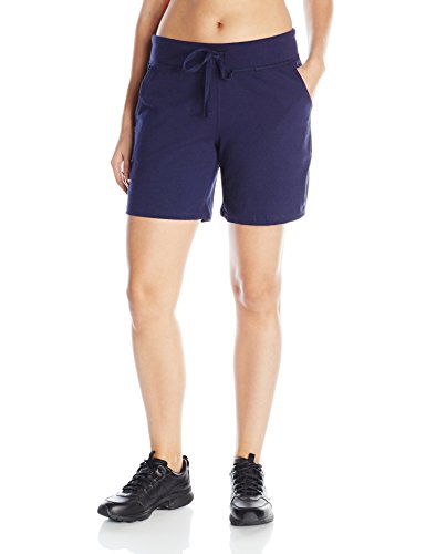 Hanes Women's Jersey Short, Navy, Medium