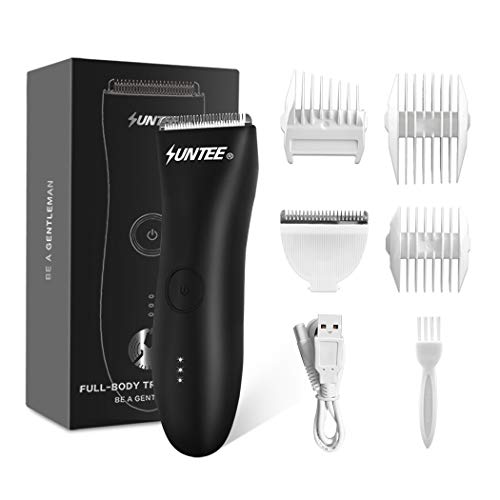 Hair Trimmer, All-in-1 Cordless Body Ball Groomer for Men, Electric Beard Trimmers Shaver with Replaceable Ceramic Blade Heads, Waterproof Rechargeable Hair Clippers, Ultimate Male Hygiene Razor