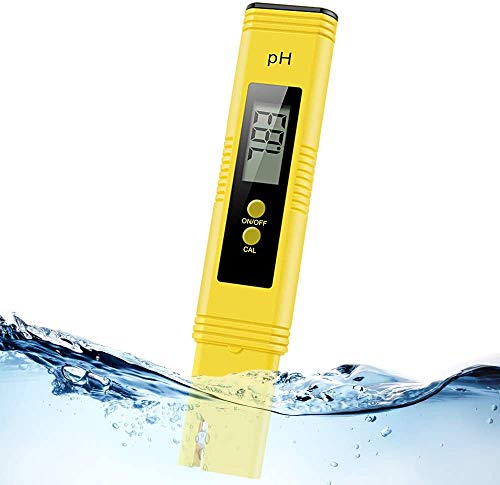 Digital pH Meter, Water PH Test Meter with 0.00-14.00ph Measure Range/PH Meter with ATC,Water Quality Tester for Household Drinking Water, Swimming Pools, Aquariums,Hydroponics