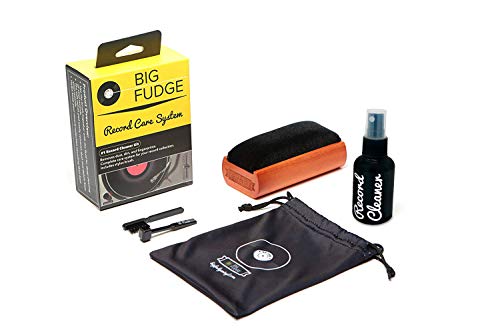#1 Record Cleaner Kit - Complete 4-in-1 Vinyl Cleaning Solution, Includes Velvet Record Brush, XL Cleaning Liquid, Stylus Brush and Travel Pouch! Will NOT Scratch Your Records!