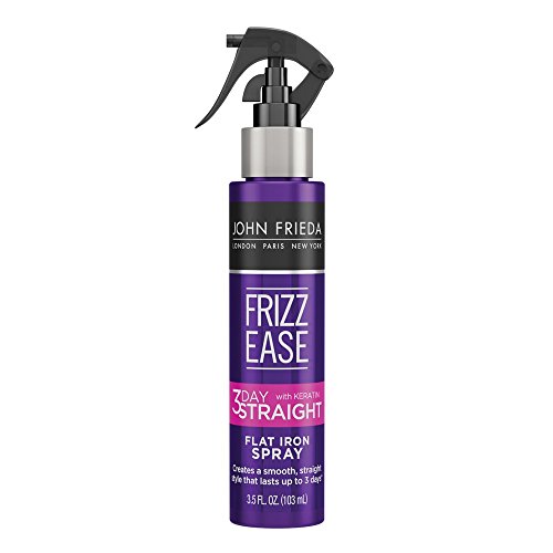 John Frieda Frizz Ease 3-day Flat Iron Spray, 3.5 Ounce Heat-activated Straightening Spray, to Block Out Frizz, with Keratin Protein