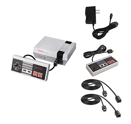 Piranha Performance Nintendo NES Classic Edition Console Bundle with Extra Controller & Two 6' Controller Extension Cables