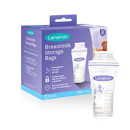 Lansinoh Breastmilk Storage Bags, 100 count