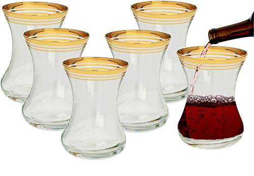 Modern Stemless Wine Glasses, Set of 6 - Passover Kiddush Cup - Elegant Occasions Glass 4.75 oz