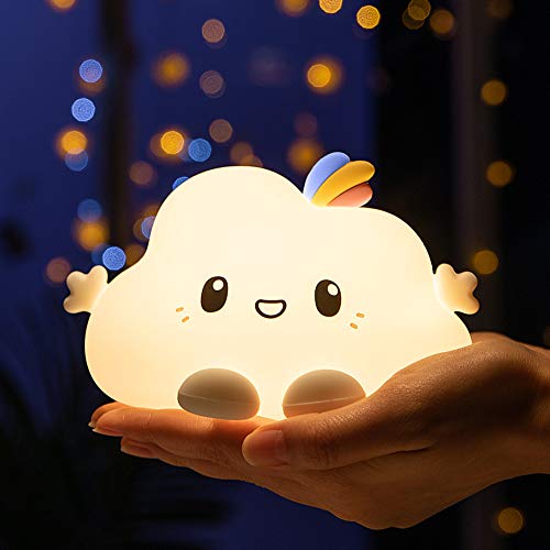 Kids Night Light Cute Lamp Baby Nursery Nightlight Portable Rechargeable Silicone Night Light For Kids,Baby,Toddles’ Bedroom