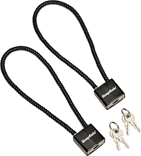 Snapsafe Cable Padlock – Solid Steel - 2 pack (Item No. 75281)