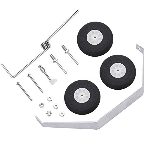 1 Set Aluminum Landing Gear Wheel Kit DIY Parts for RC Plane Jet Cessna 182 Replacement