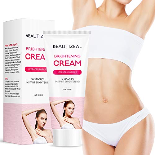 Brightening Cream, Underarm Lightening Cream, One for All Brightens and Moisturizes Armpit, Neck, Back, Legs, Elbows and more, effective Brightens & Nourishes Repairs Body Skins Remove (60ml)