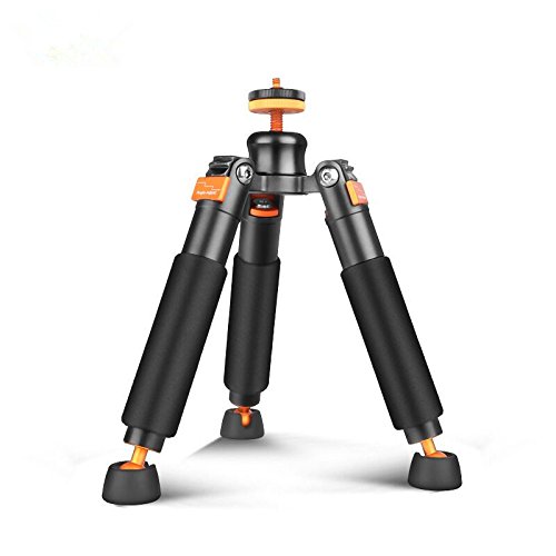 Bestshoot Desktop Mini Tripod Load 3KG Universal 3 Legs Monopod Base Stand Unipod Support Compatible with Canon 60D 60D 5D Nikon D90 Sony A58 A7RII DSLR Cameras Video Micro Shooting