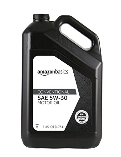 AmazonBasics Conventional Motor Oil, 5W-30, 5 Quart