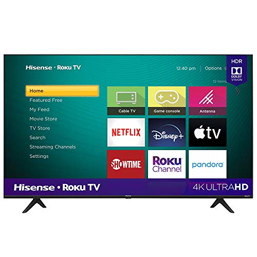 Hisense 55-Inch Class R6090G Roku 4K UHD Smart TV with Alexa Compatibility (55R6090G, 2020 Model)