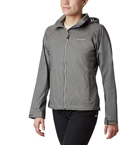 Columbia Women's Switchback III Adjustable Waterproof Rain Jacket, city grey, Large