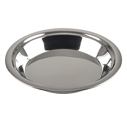 Lindy's Stainless Steel 9 inch pie pan, Silver