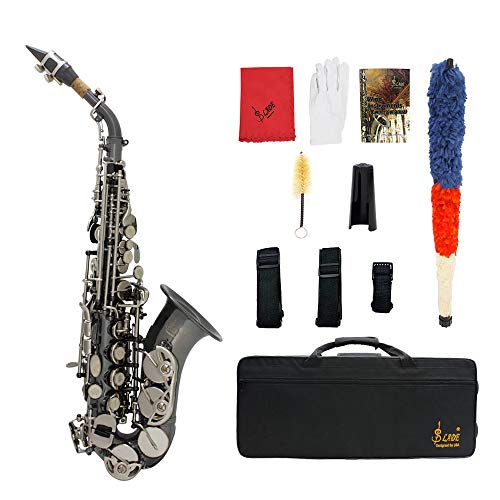 Muslady Sax,Bb Soprano Saxophone Brass Woodwind Instrument