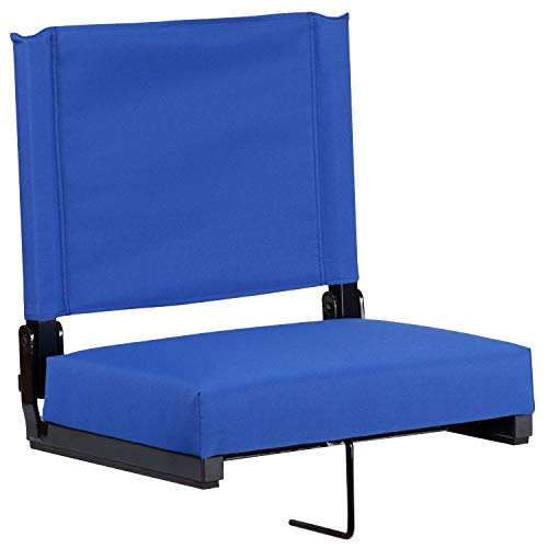 Flash Furniture Grandstand Comfort Seats by Flash with Ultra-Padded Seat in Blue