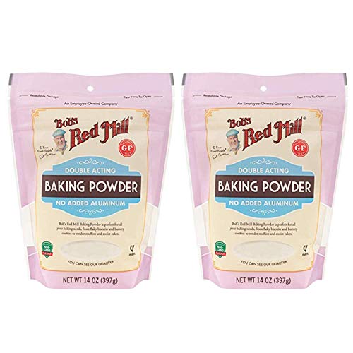 Bob's Red Mill Baking Powder 14 oz (2 Pack) - Double Acting Baking Powder - No Added Aluminum - Baking Powder Double Pack ( 14 oz each, 28 oz total)