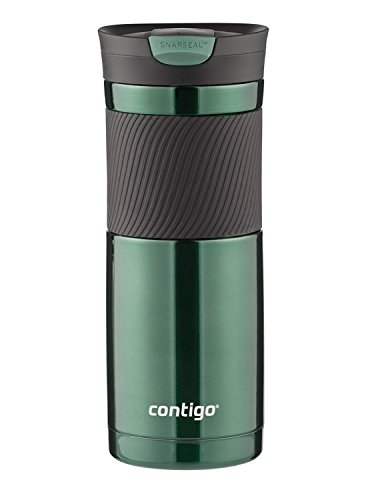 Contigo Snapseal Byron Vacuum-Insulated Stainless Steel Travel Mug, 20 Oz., Grayed Jade