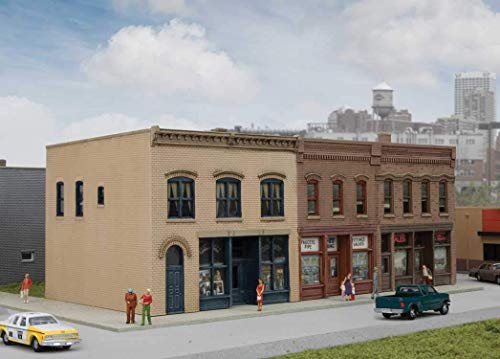 Walthers Cornerstone N Scale Building/Structure Kit Merchant's Row III Downtown