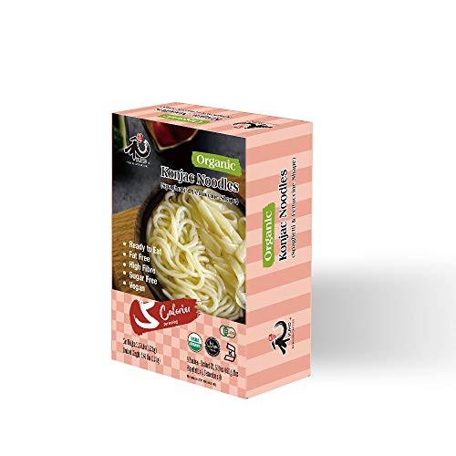 YUHO Organic Shirataki Konjac Pasta Variety 8 Pack Inside, Vegan, Low Calorie Food, Gluten Free, Fat Free, Keto Friendly, Zero Carbs, Healthy Diet Pasta 53.61 Oz, 4 Noodles, 4 Fettuccine
