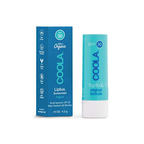 COOLA Liplux Sunscreen Broad Spectrum SPF 30, Reef-Safe, Original