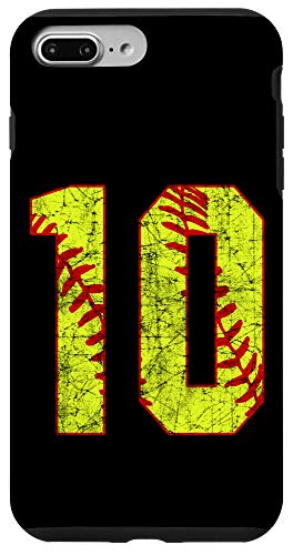 iPhone 7 Plus/8 Plus Softball #10 Fast Pitch Love Softball Mom Favorite Player Case