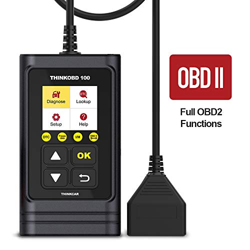 thinkcar THINKOBD 100 OBD2 Scanner, OBD2/ EOBD Car Code Reader with Full OBD2 Functions. Check Engine Code Reader Automotive Car Diagnostic Tool/Car Code Scanner for O2 Sensor/EVAP System/Smog Test
