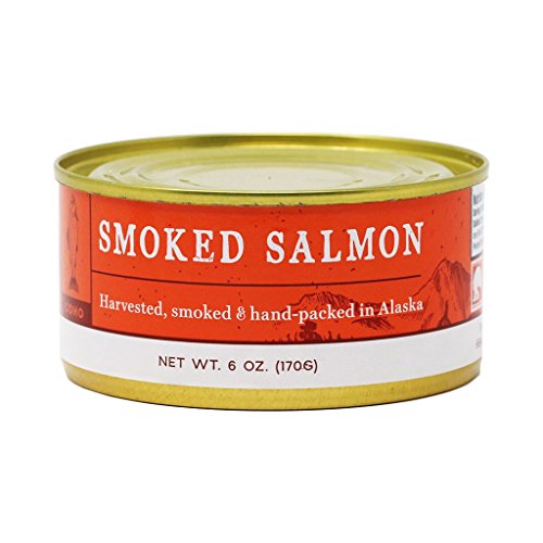 Smoked Coho Salmon All Natural, by the Wildfish Cannery, 6oz Can